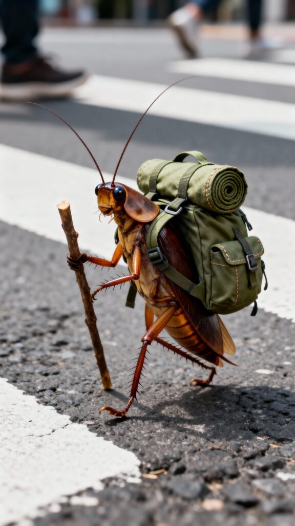 Urban Camper Cockroach — Ad-Style Macro Photo - Пример 1