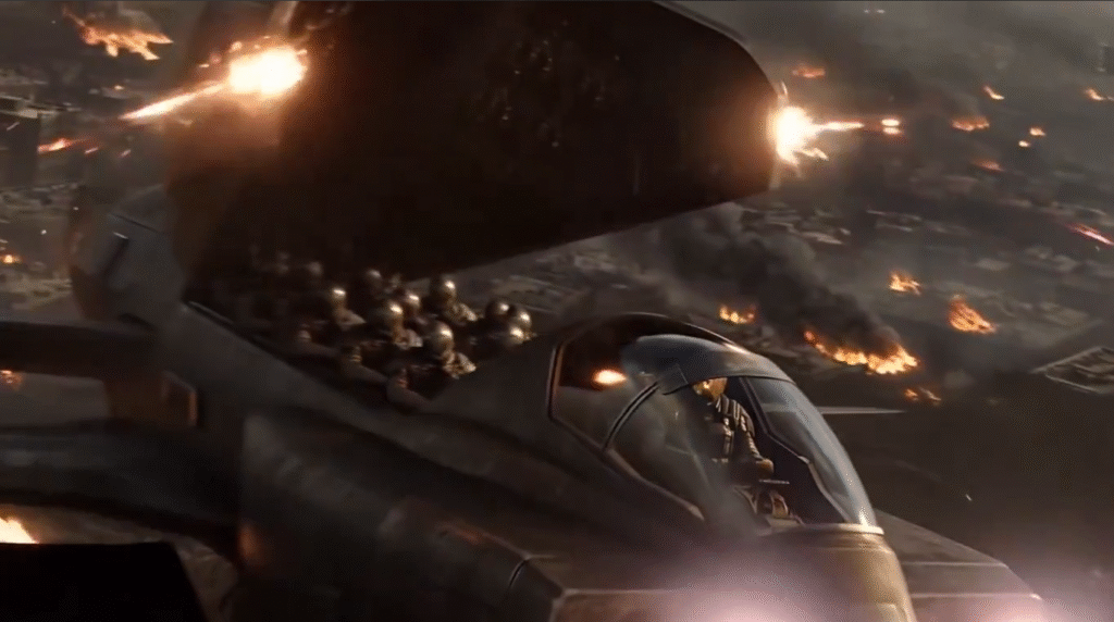 Промпт для видео высадка десанта - Пример 1