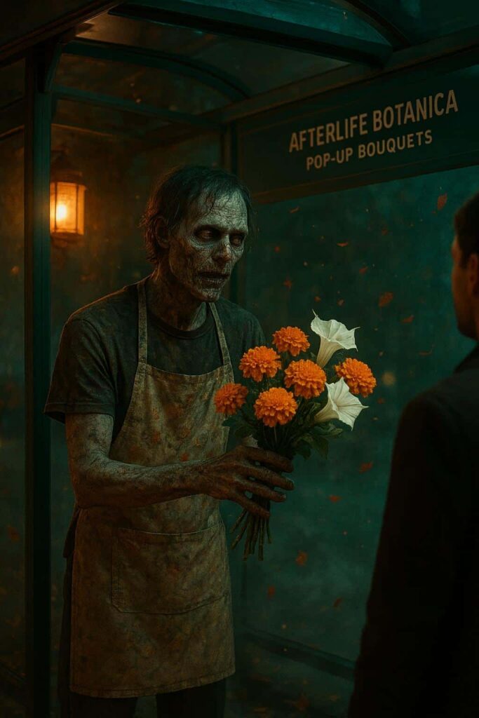 Zombie Florist at Glasshouse Tramstop - Пример 1