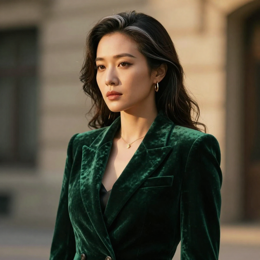 Кинематографичный портрет элегантной женщины