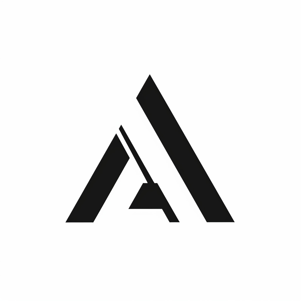 Минималистичный дизайн логотипа для технологического стартапа: Буква «А» в геометрическом стиле - Пример 2