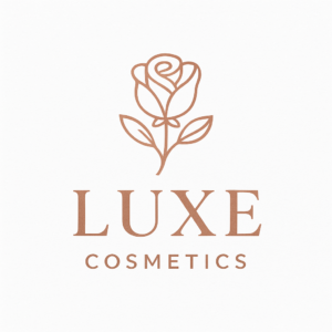 Промт для создания люксового логотипа косметического бренда с розой