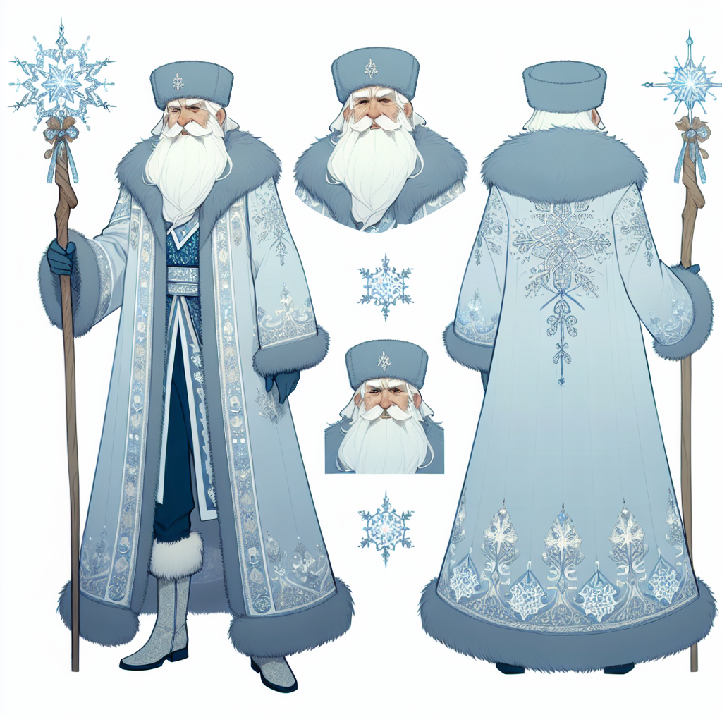 Дед Мороз — дизайн персонажа, концепт-арт русского новогоднего волшебника