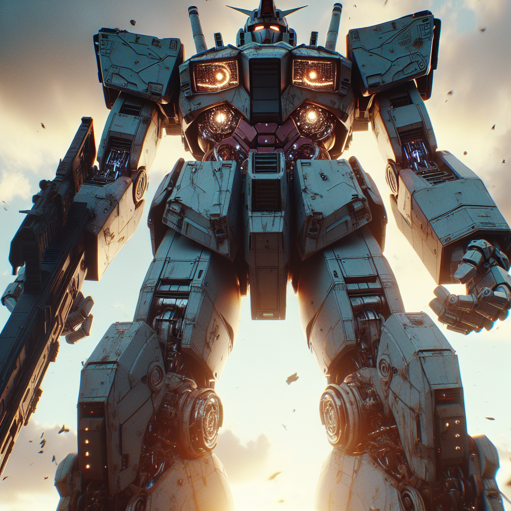 Эпический меха-робот в стиле аниме