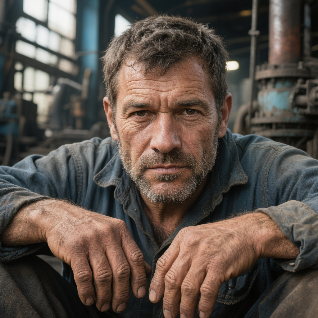 Характерный портрет рабочего человека - Пример 1