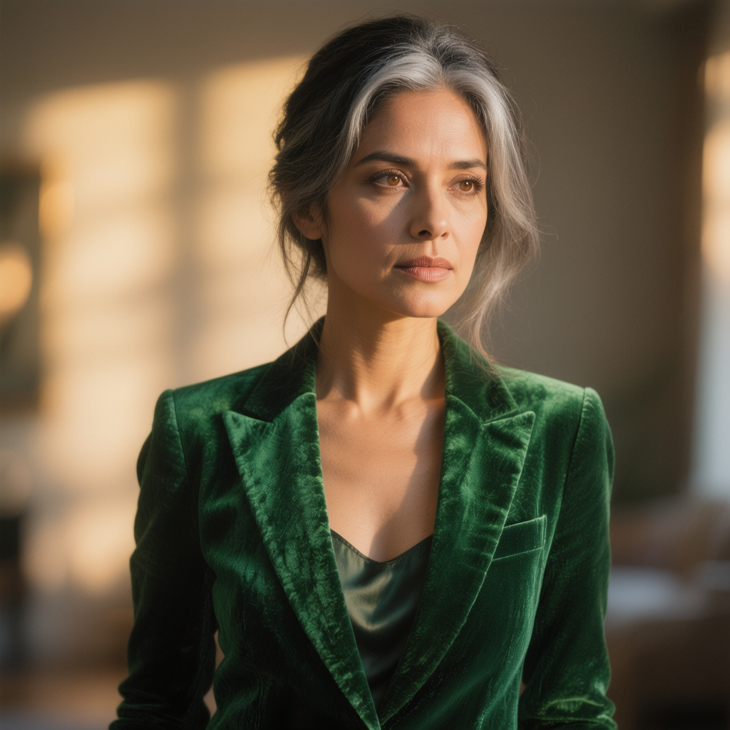 Кинематографичный портрет женщины при боковом свете