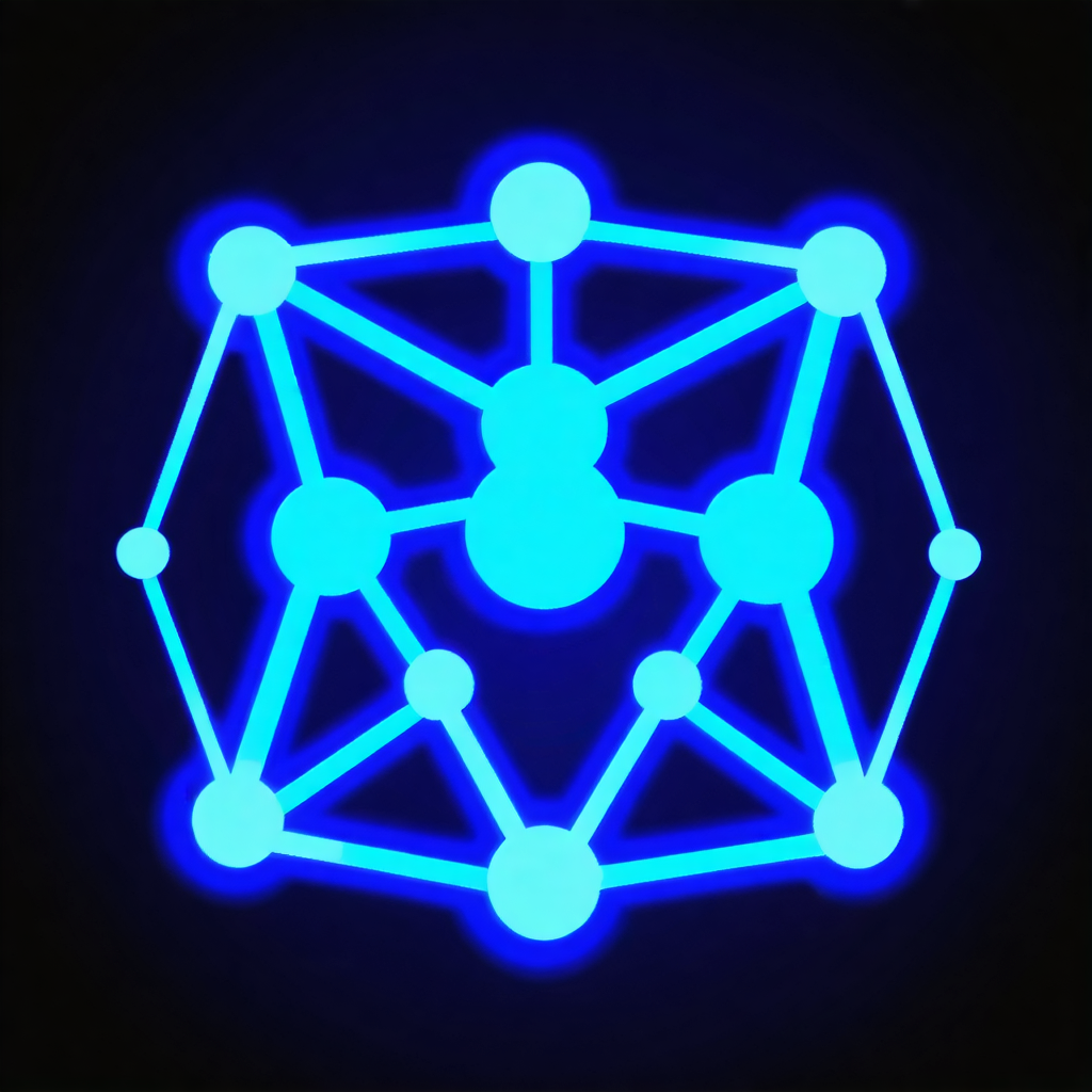 Промт для создания футуристичного логотипа IT-стартапа с нейросетью - Пример 2