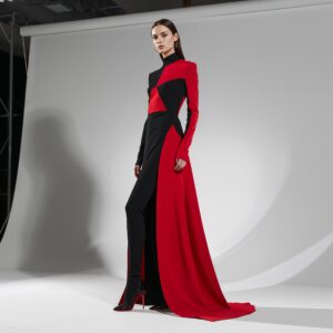 Высокая мода — авангардное геометрическое платье в стиле Vogue Italia