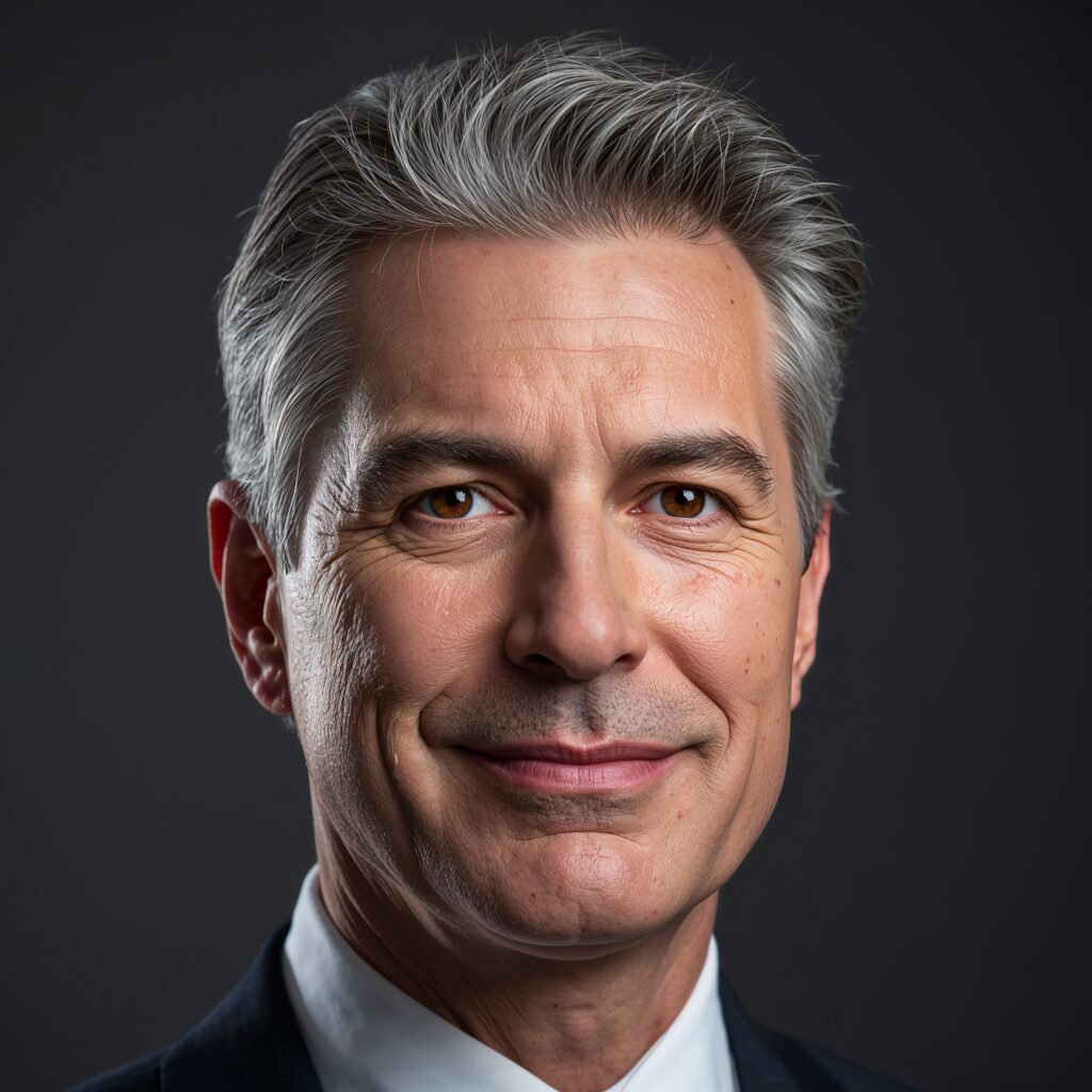 Фотореалистичный портрет зрелого бизнесмена - Пример 1