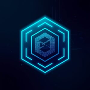 Промт для создания футуристичного логотипа криптовалютного проекта